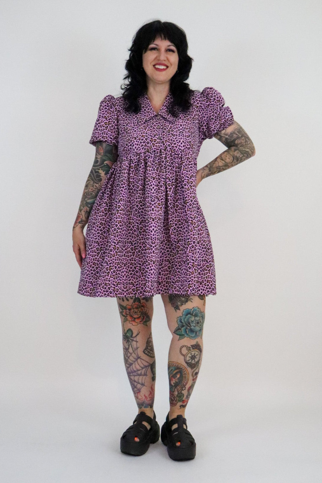 purple babydoll dress Charm School Dropout Dress