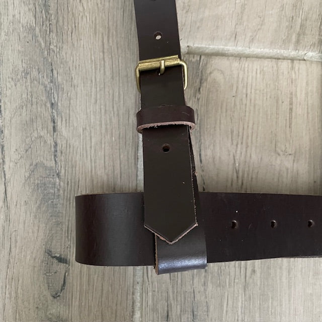 Obsessed With You Fashion Harness - Brown Leather