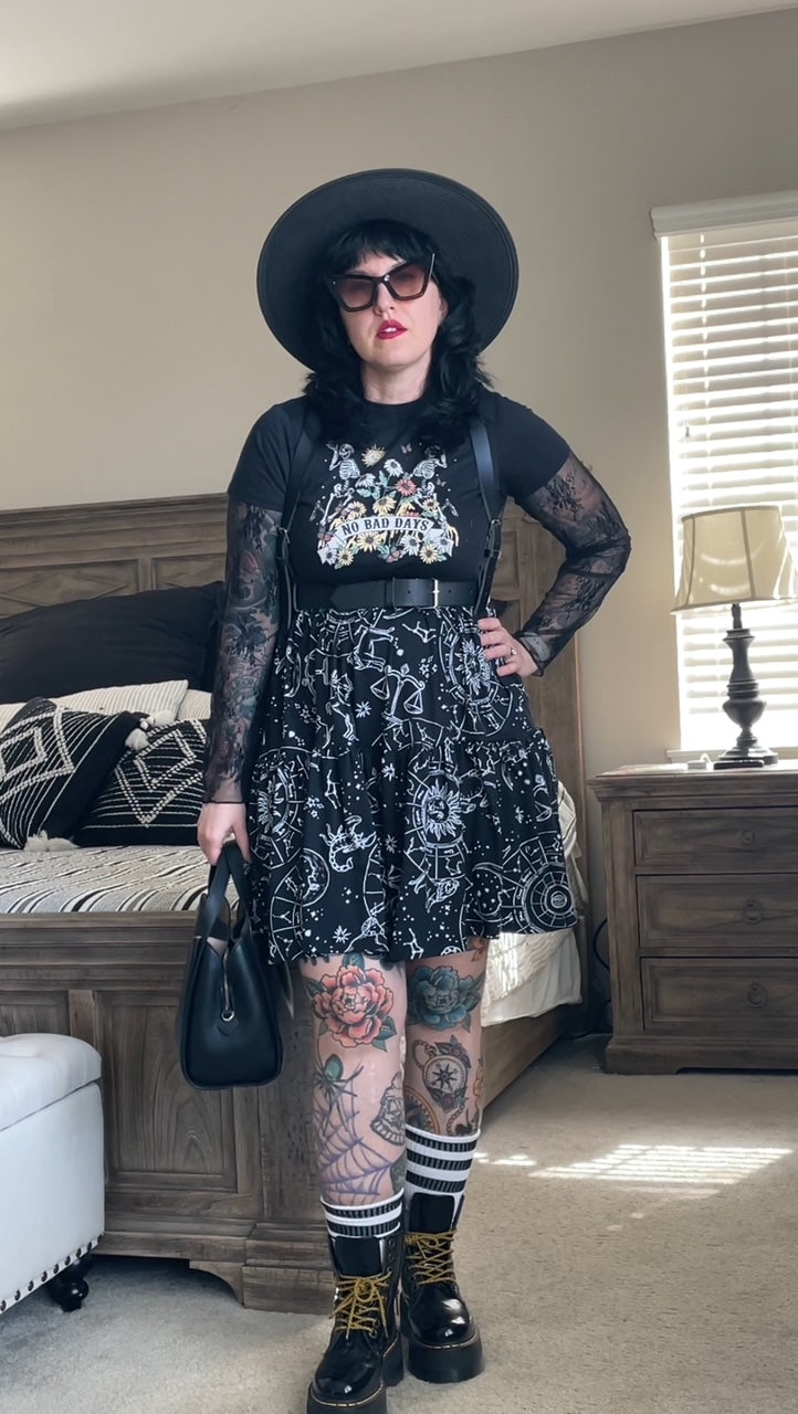 Upcycled Tee Dress - Beach Mickey