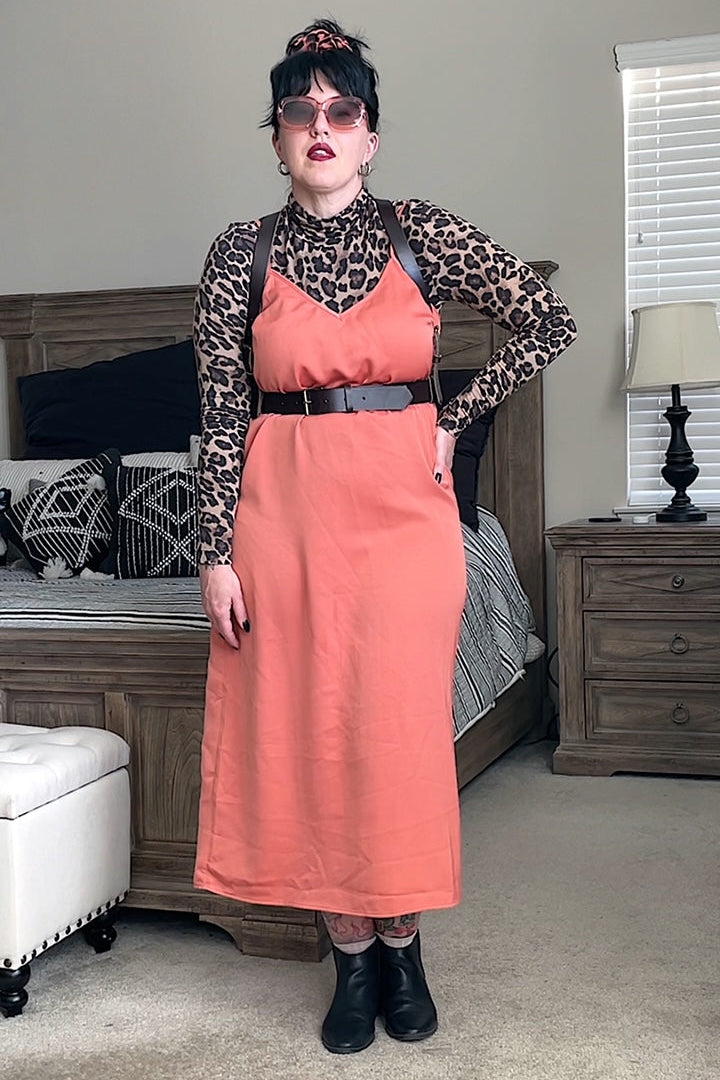 Obsessed With You Fashion Harness - Brown Leather