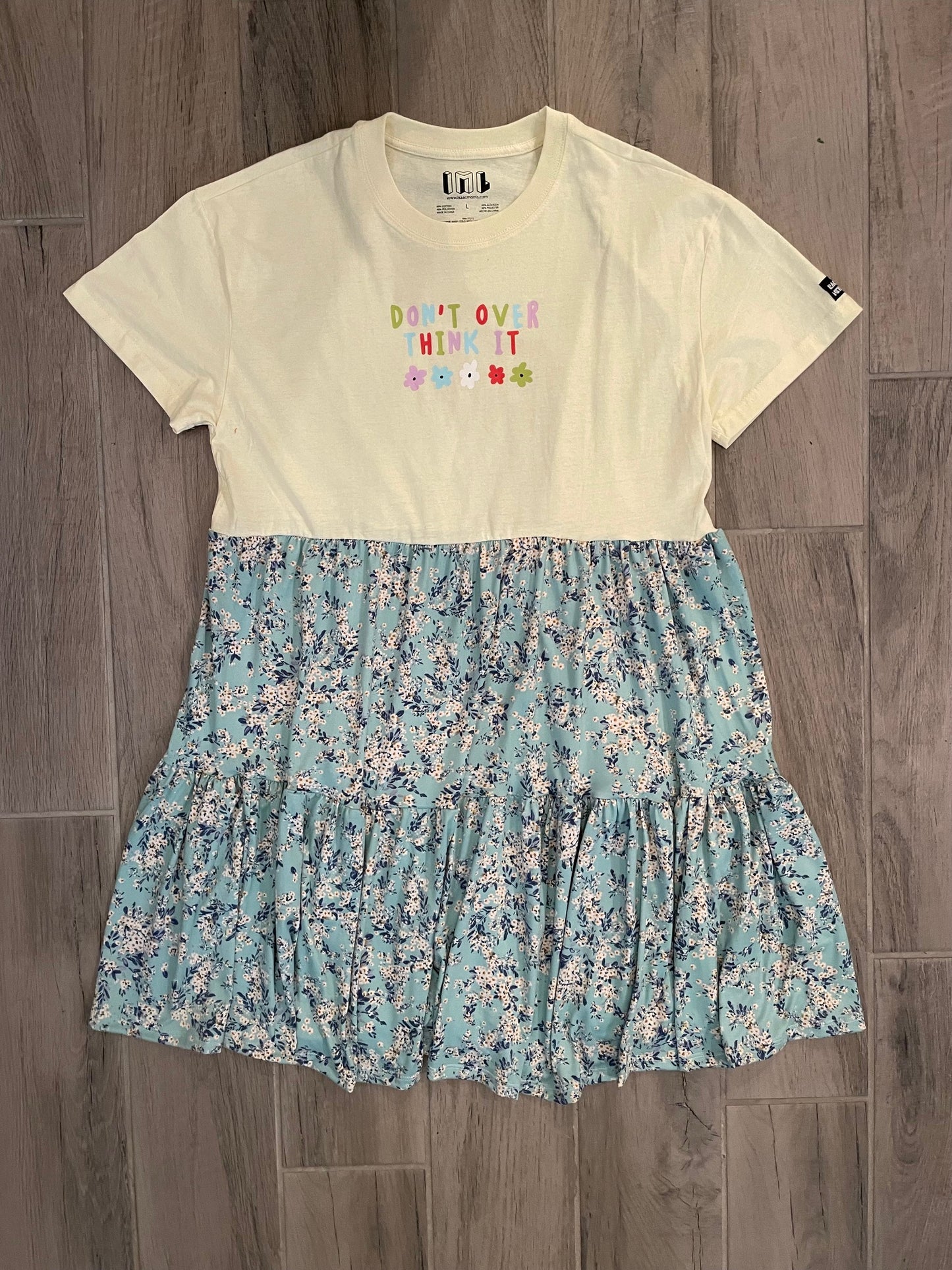 Upcycled Tee Dress - Don't Over Think It