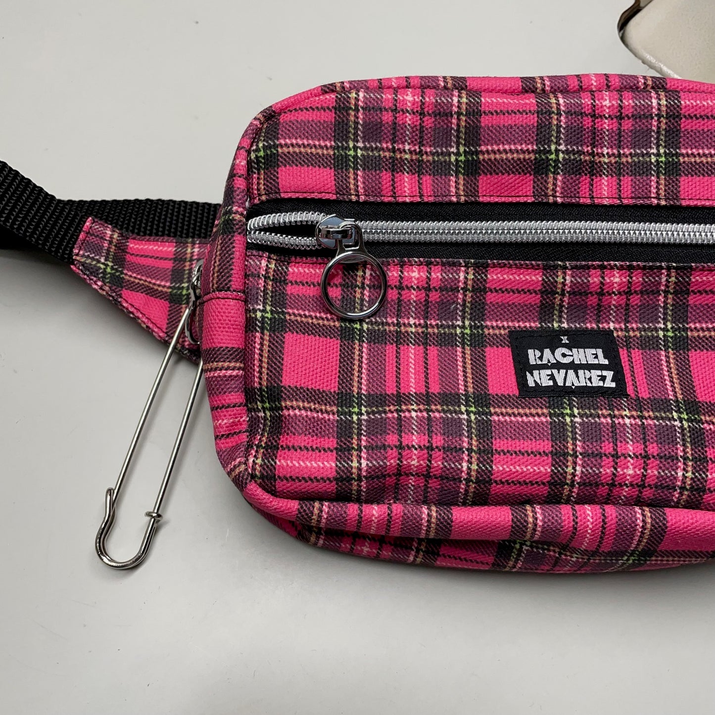 Crossbody Bag - Hot Pink Tartan