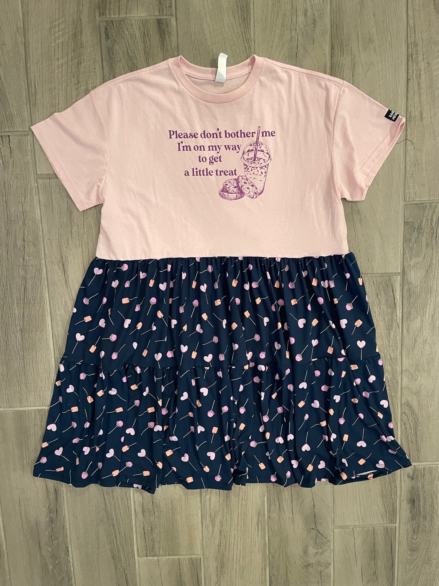 Upcycled Tee Dress - Little Treat