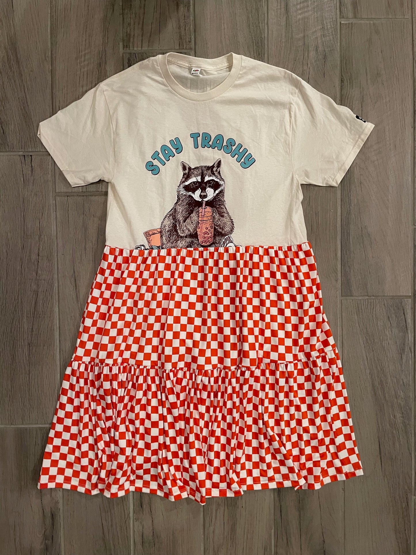 Upcycled Tee Dress - Stay Trashy