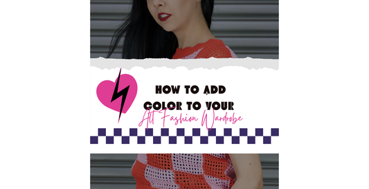 How to add color to your alt fashion wardrobe featuring styles from Rachel Nevarez Electric Hearts Club collection