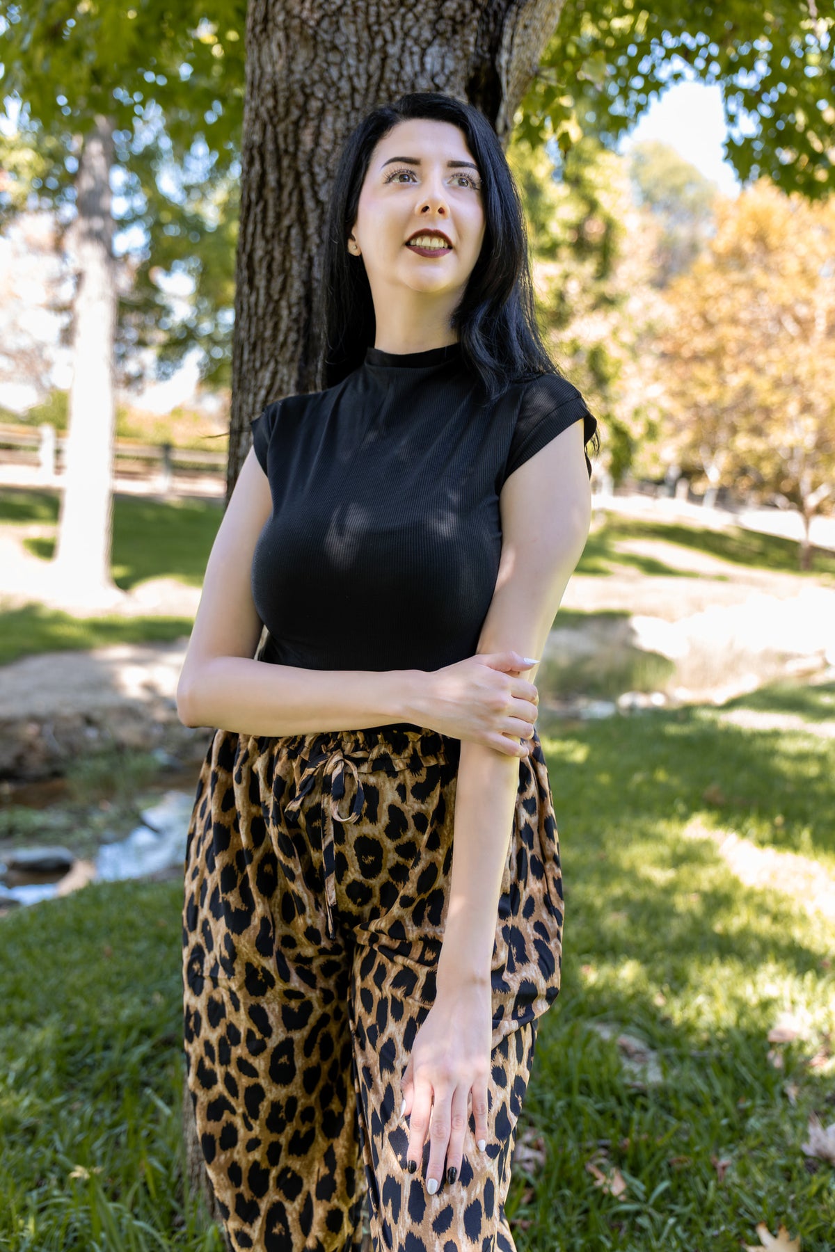 After Hours Mock Neck Top - Black