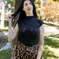 After Hours Mock Neck Top - Black