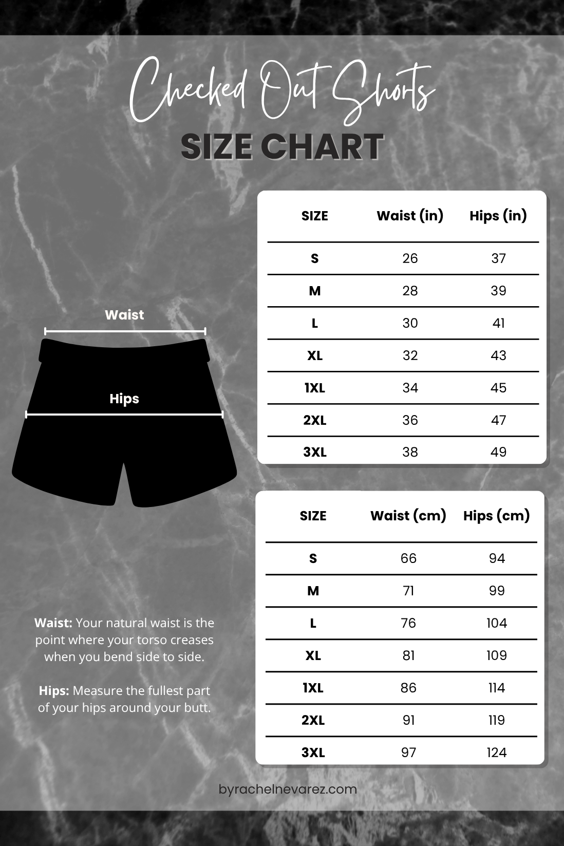 Checked Out Shorts - Black/White
