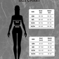Size chart for 'Dead Simple Bodysuit' with bust and waist measurements on a gray background.