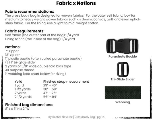 Crossbody Bag PDF Pattern