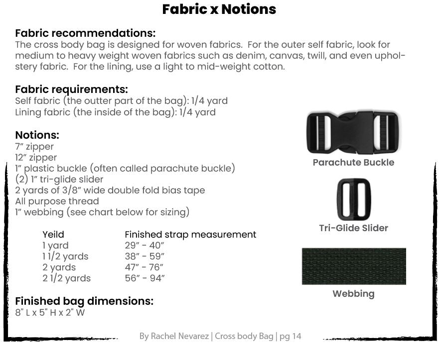 Crossbody Bag PDF Pattern
