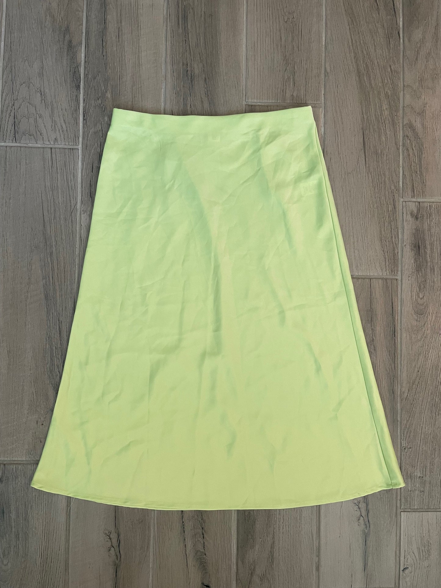 Chartreuse Midi Skirt