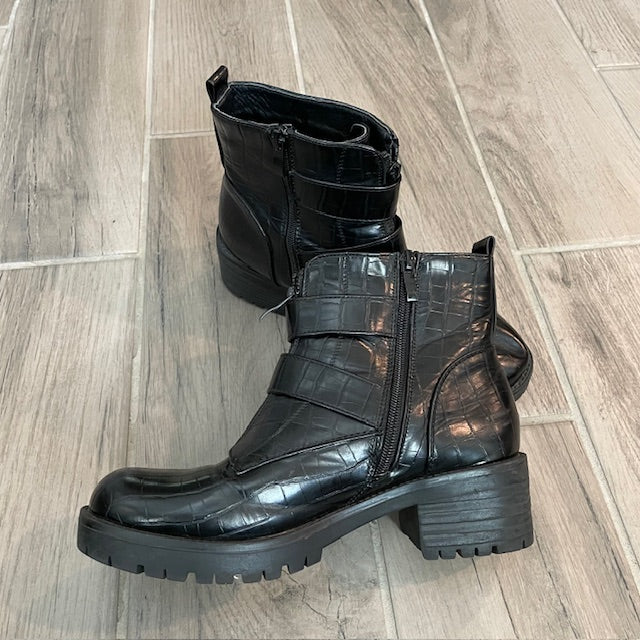 Black Buckle Boots