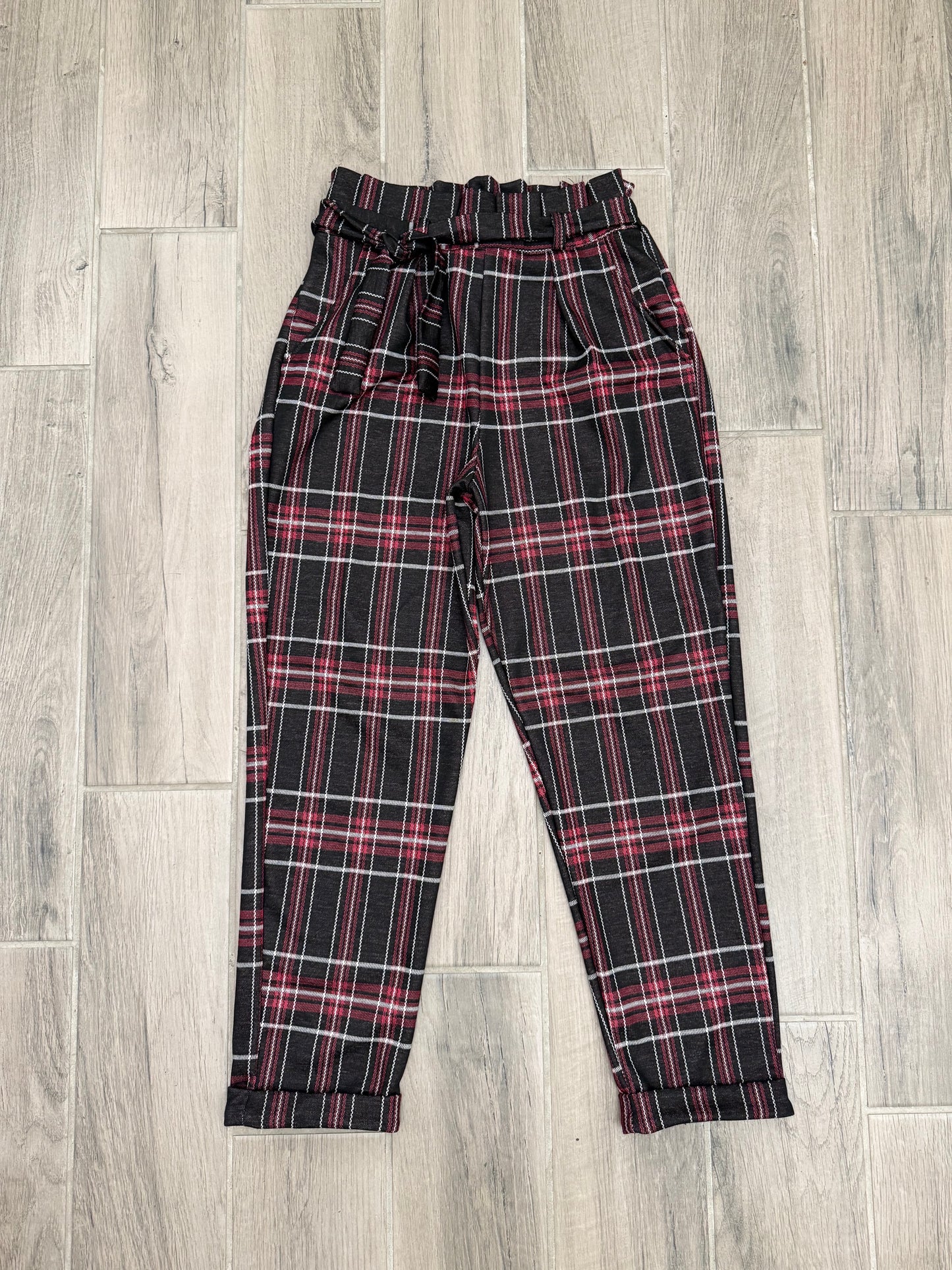 [Sample] Red Plaid Pant (Sz M)