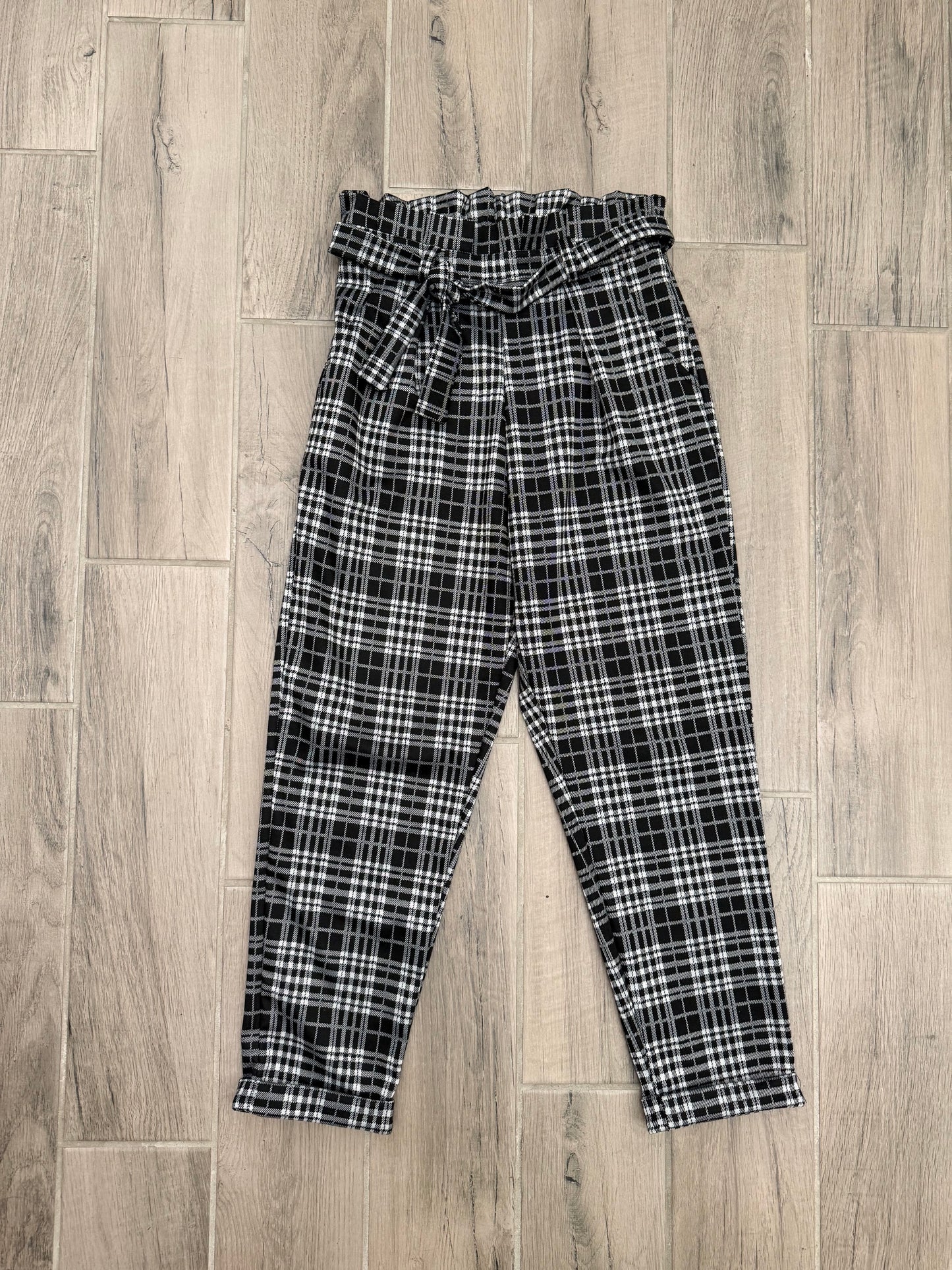 [Sample] Black/White Plaid Pant (Sz M)