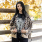 Leopard Social Club Knit Shacket - Leopard/Charcoal