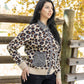 Leopard Social Club Knit Shacket - Leopard/Charcoal