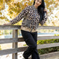 Leopard Social Club Knit Shacket - Leopard/Charcoal