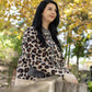 Leopard Social Club Knit Shacket - Leopard/Charcoal