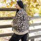 Leopard Social Club Knit Shacket - Leopard/Charcoal