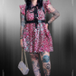 Leopard Spell Baby Doll Dress - Pink Leopard