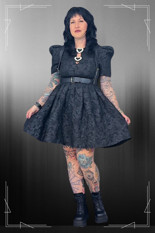 Midnight Heart Dress - Black