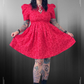 Midnight Heart Dress - Red