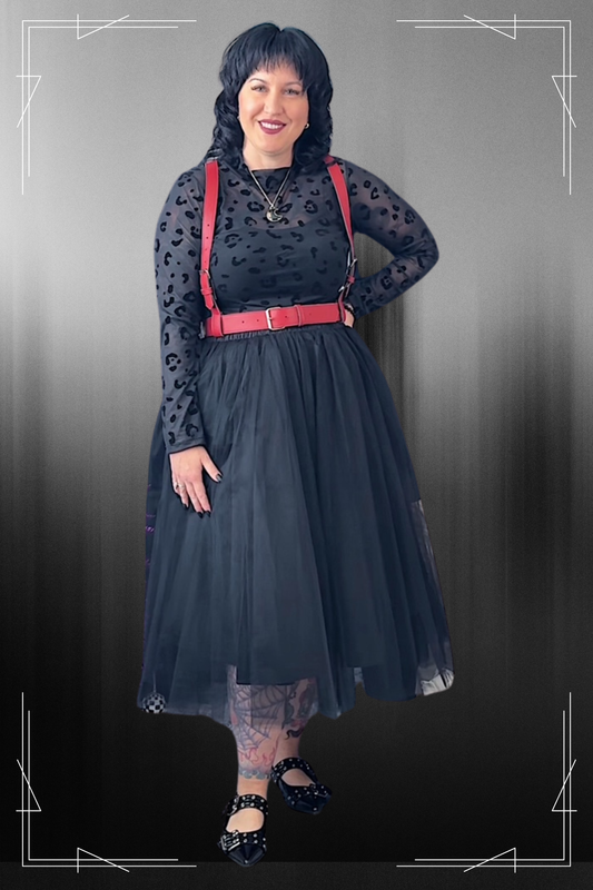 Noir Waltz Tulle Skirt  - Black