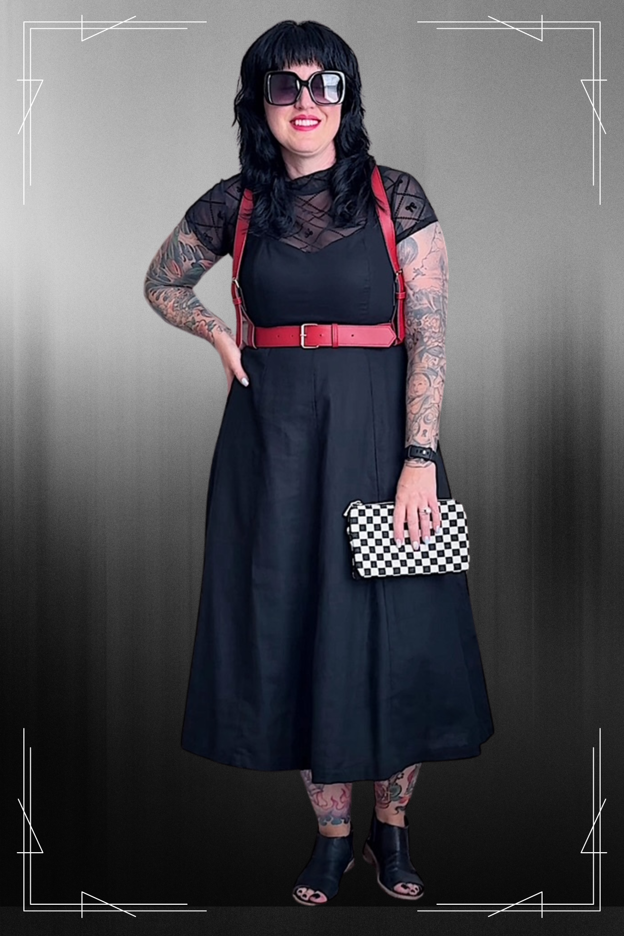 Obsessed With You Fashion Harness - Red Vegan Leather