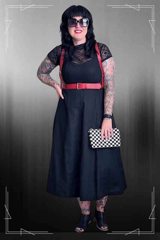 Obsessed With You Fashion Harness - Red Vegan Leather