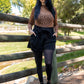 October Darling Corduroy Shorts - Black