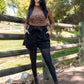 October Darling Corduroy Shorts - Black