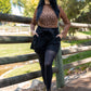 October Darling Corduroy Shorts - Black