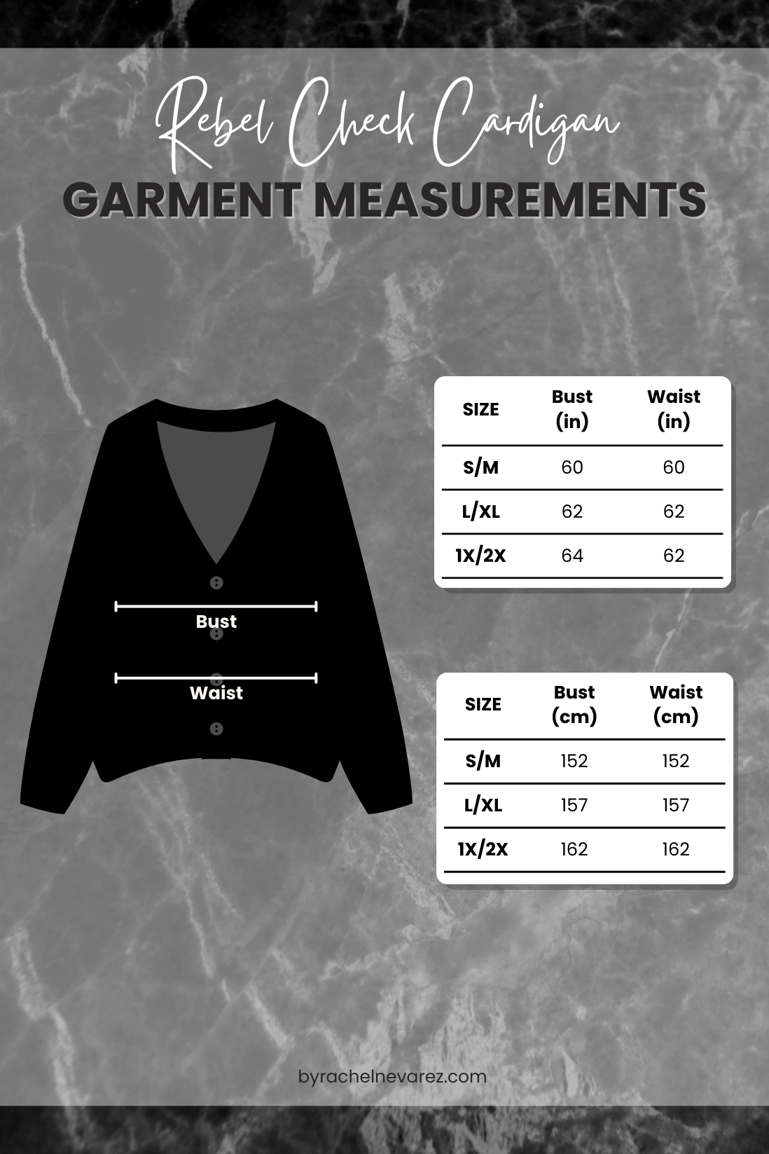 Rebel Check Cardigan - Black/White