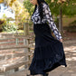 Boo Crew Mesh Top - Black/White