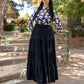 Boo Crew Mesh Top - Black/White