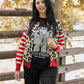 Wild Streak Cardigan - Leopard/Red
