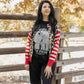 Wild Streak Cardigan - Leopard/Red