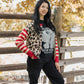 Wild Streak Cardigan - Leopard/Red