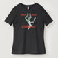 Black t-shirt with 'Drop Dead Gorgeous' graphic design on a white background