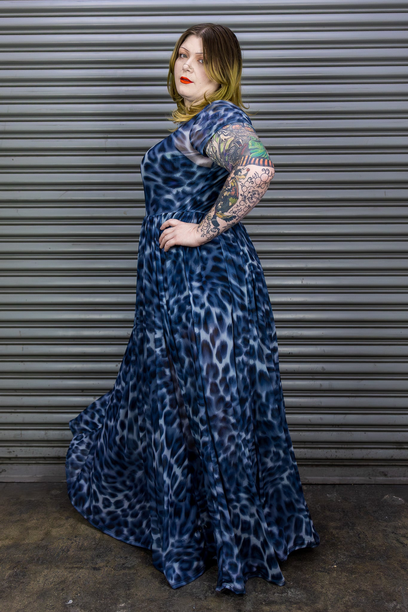 Midnight Leopard Mesh Dress Midnight Leopard Mesh Dress