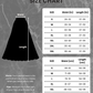 Size chart for 'Midnight Mourning Shirt' with measurements in inches and centimeters.