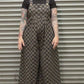 Checked In Denim Jumpsuit - Charcoal/Black