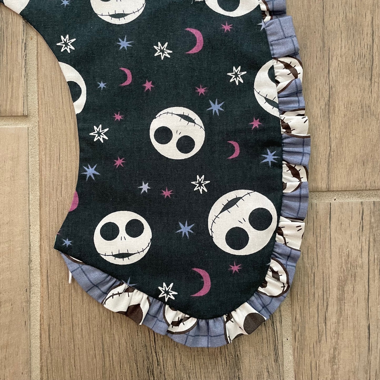 Nightmare Before Christmas Jack and Sally statement collar