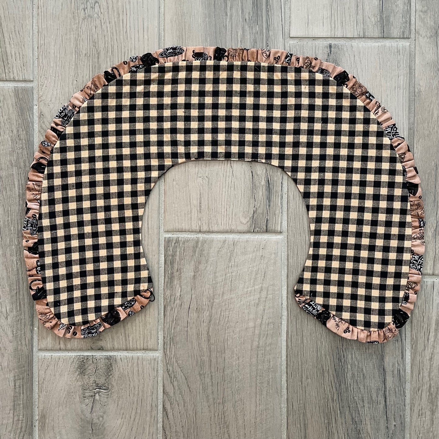 Statement Collar - Coffee / Coffee Ruffle