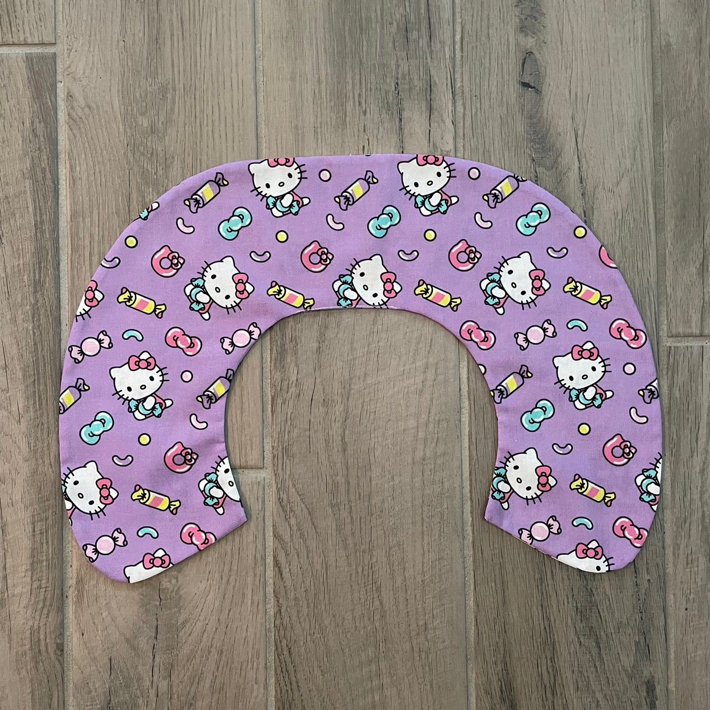 Statement Collar - Cute Kitty Purple / White